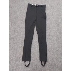 Equestrian Pants Womens 28 Black Stirrup Riding Nylon Rodeo Breeches USA Made